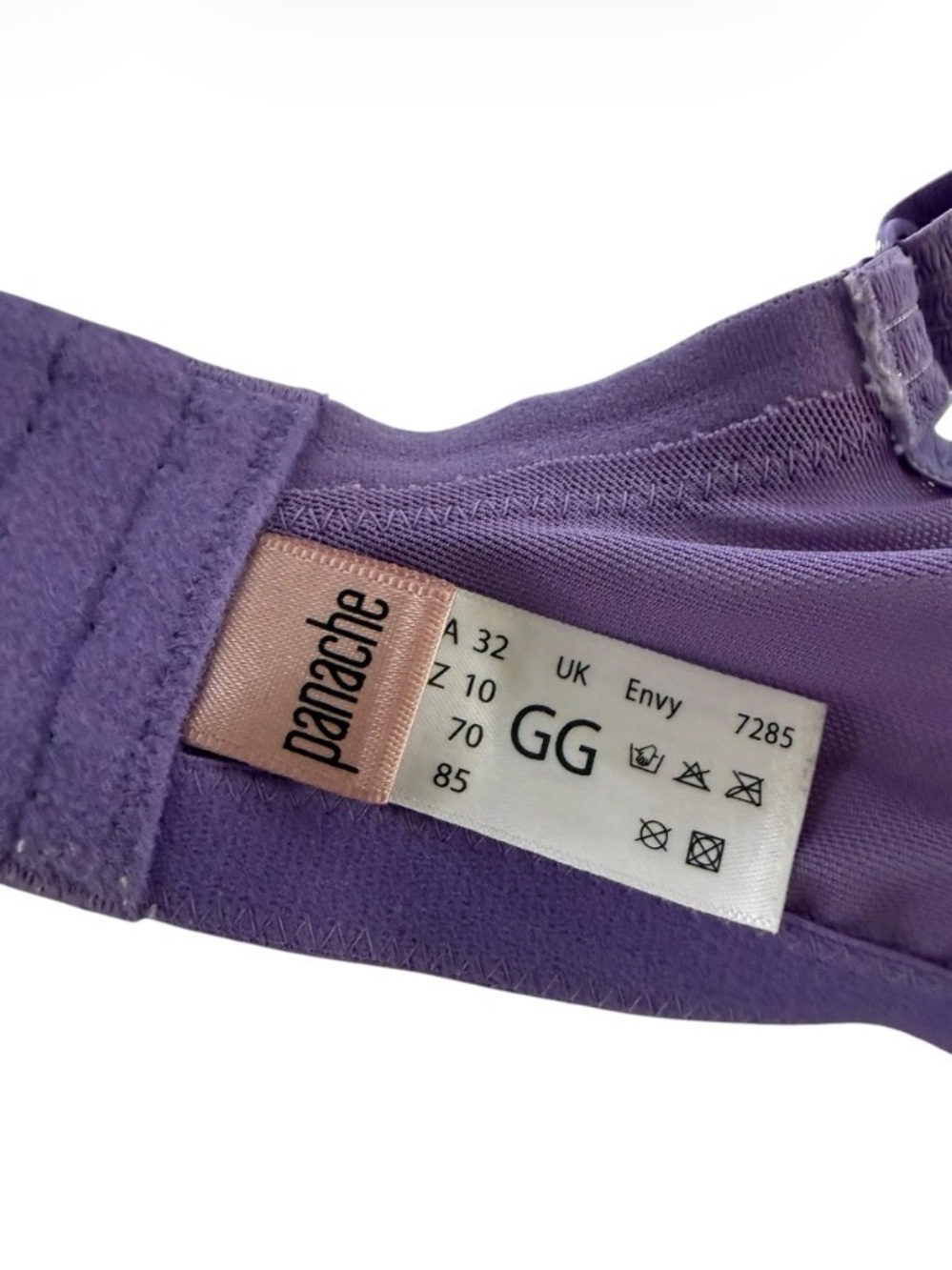 Panache Purple Lace Underwire Bra - Deep Purple 32GG - Picture 6 of 7